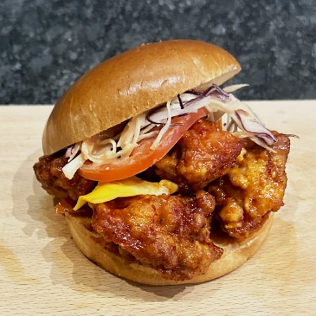 Fire Hot Chicken Burger.
