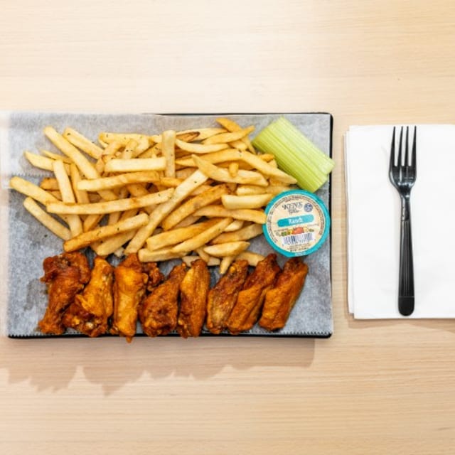 7pc Wings & Fries (Or Fried Rice).